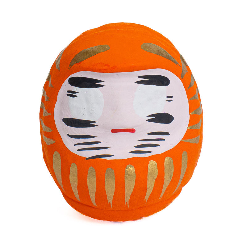Japanischer Daruma 6 cm - Verschiedene Farben Orange