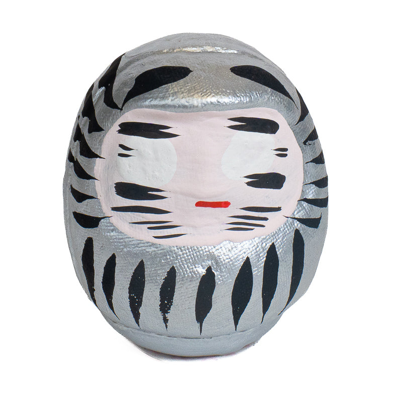 Japanischer Daruma 6 cm - Verschiedene Farben Silber