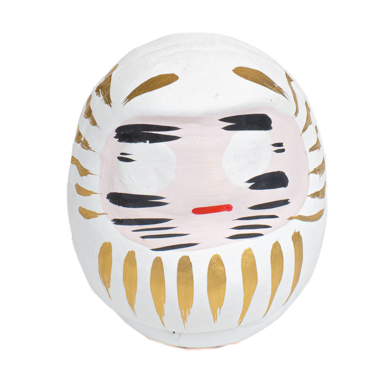 Japanischer Daruma 6 cm - Verschiedene Farben Weiß