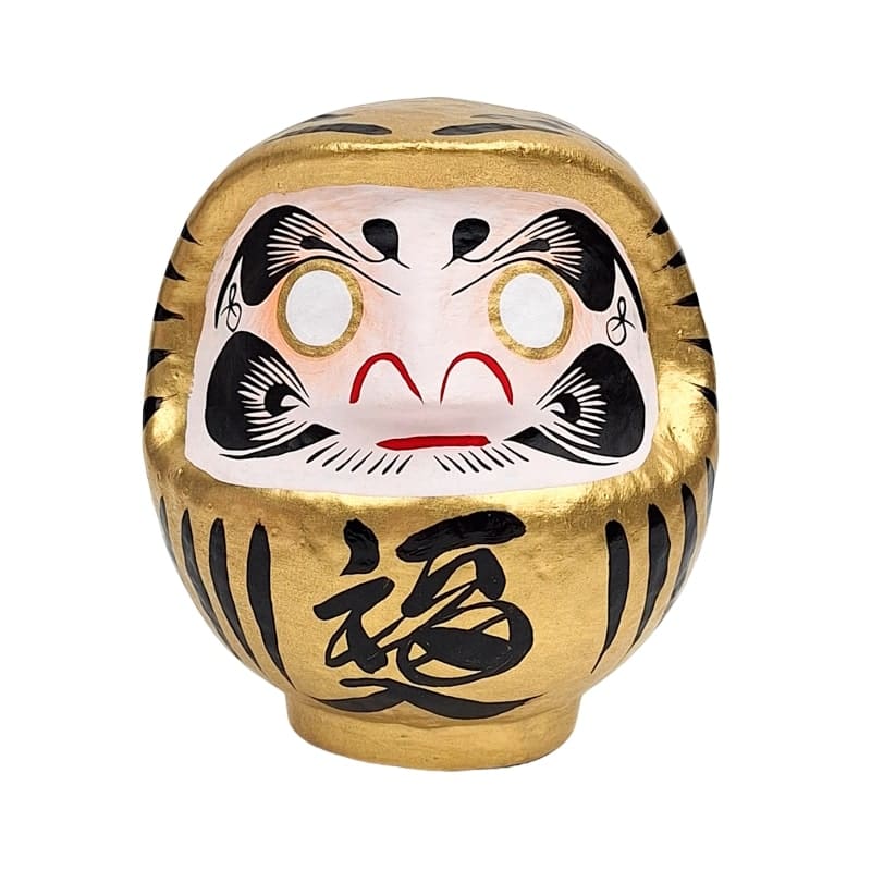 Japanischer Daruma – Gold (9 bis 15 cm)