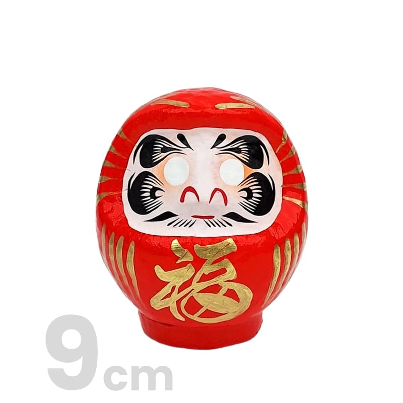 Japanischer Daruma – Rot (9 bis 15 cm) 9 cm
