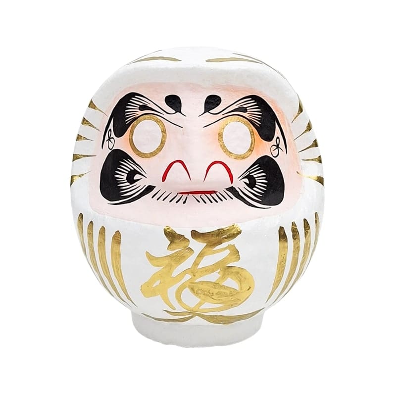 Japanischer Daruma – Weiß (9 bis 15 cm)
