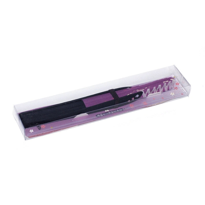 Japanischer Fächer Sakura Violett