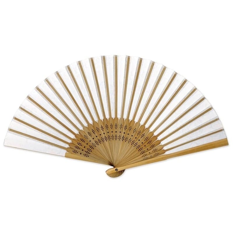 Japanischer Fächer Yuzen Botan Blau