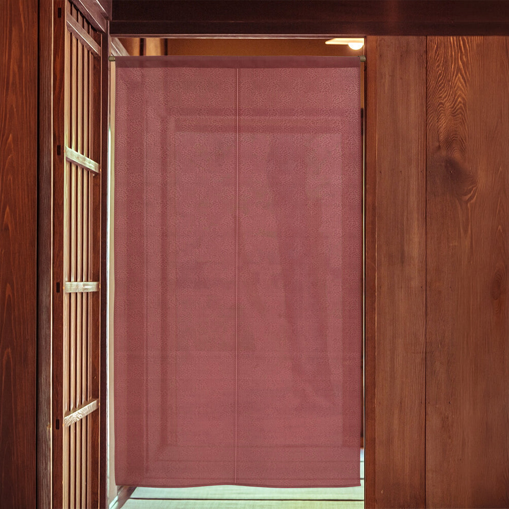 Japanischer Ichimatsu Noren - Bordeaux 85 x 150 cm