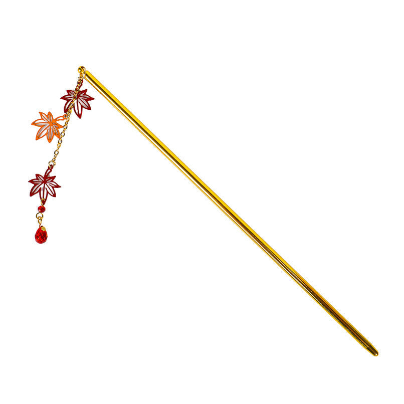 Japanischer Kanzashi Momiji-Blätter