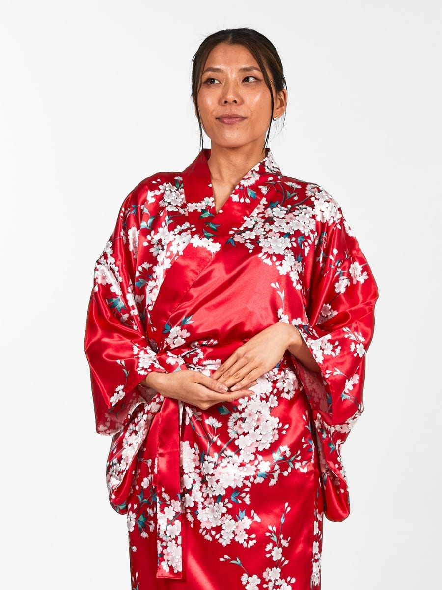 Japanischer Kimono Damen - Cherry Blossom Einheitsgröße