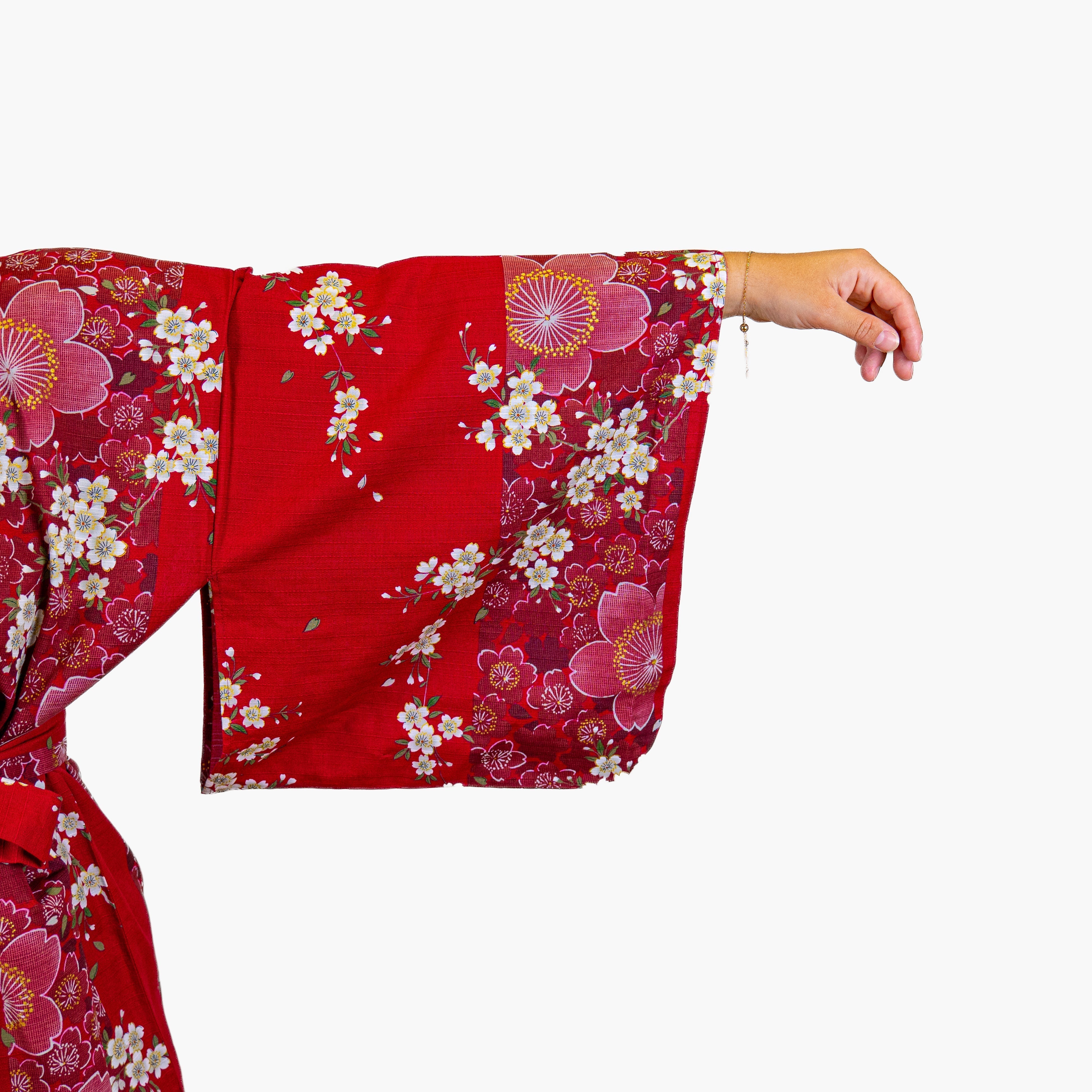 Japanischer Kimono Damen – Rote Sakura