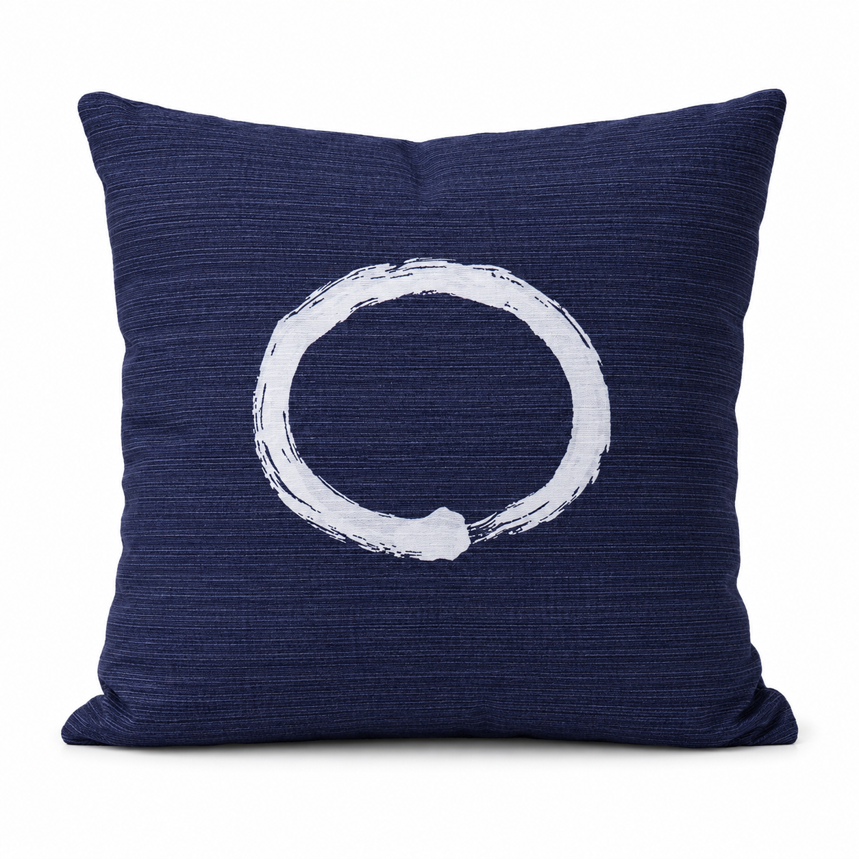 Japanischer Kissenbezug Ensō Blau - 50x50 cm