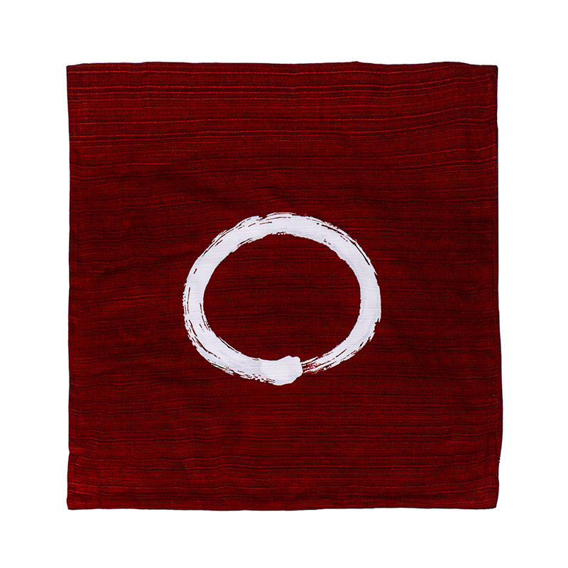 Japanischer Kissenbezug Ensō Rot - 50x50 cm
