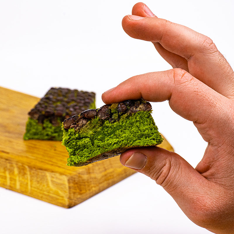 Japanischer Kuchen - Matcha & Rote Bohnen