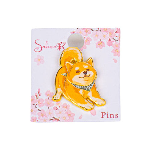Japanischer Metall-Pin – Shiba-Inu