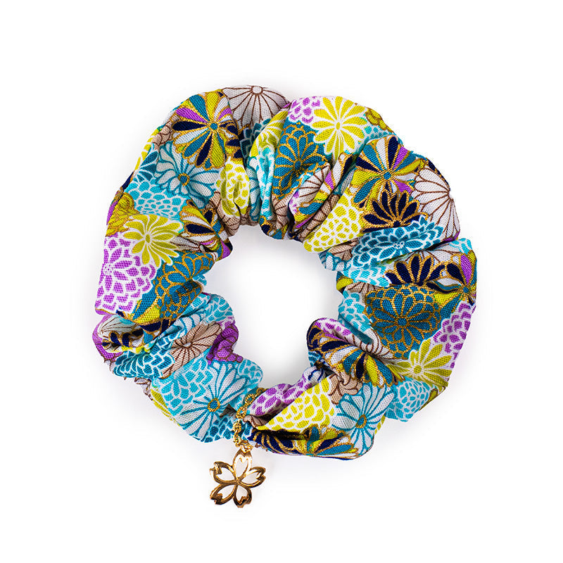 Japanischer Scrunchie - Blau
