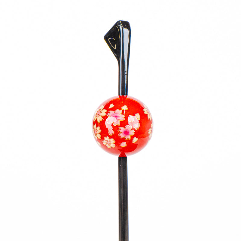 Japanischer Tama Kanzashi Ukidama Rot