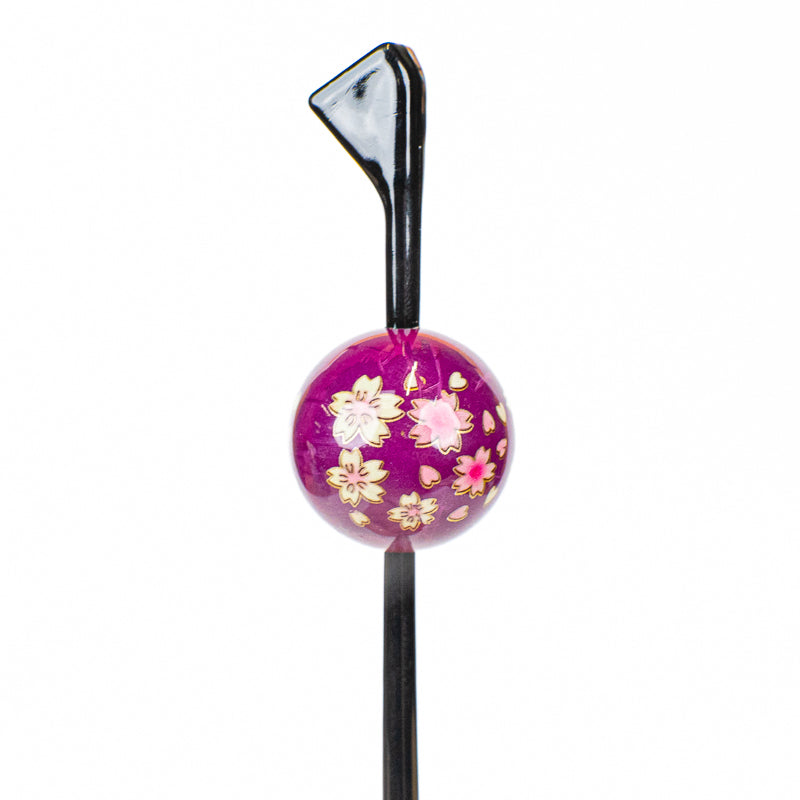 Japanischer Tama Kanzashi Ukidama Violett