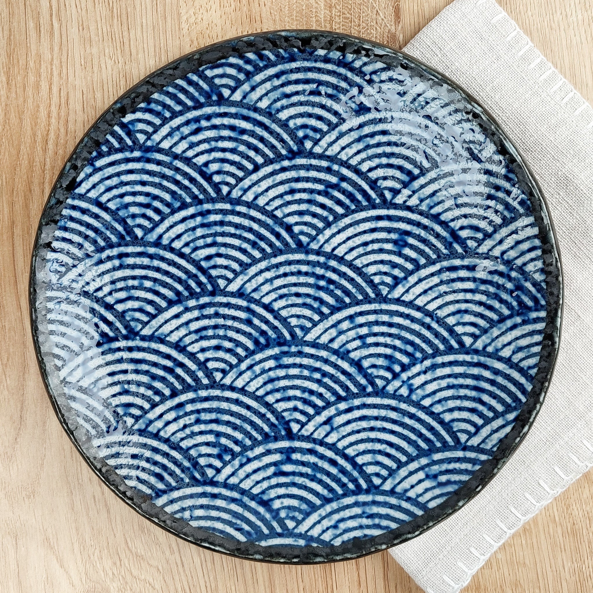 Japanischer Teller - Seigaiha