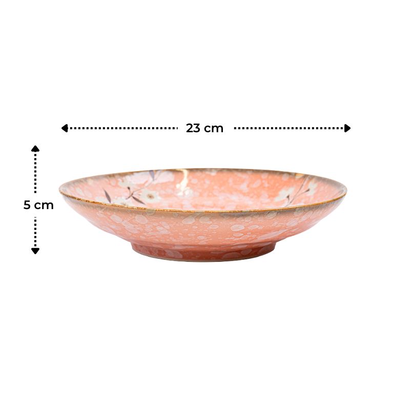 Japanischer tiefer Teller Pinku Sakura