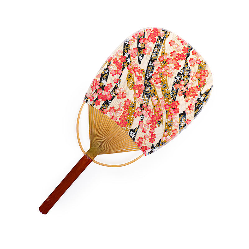 Japanischer Uchiwa-Fächer Washi Hana