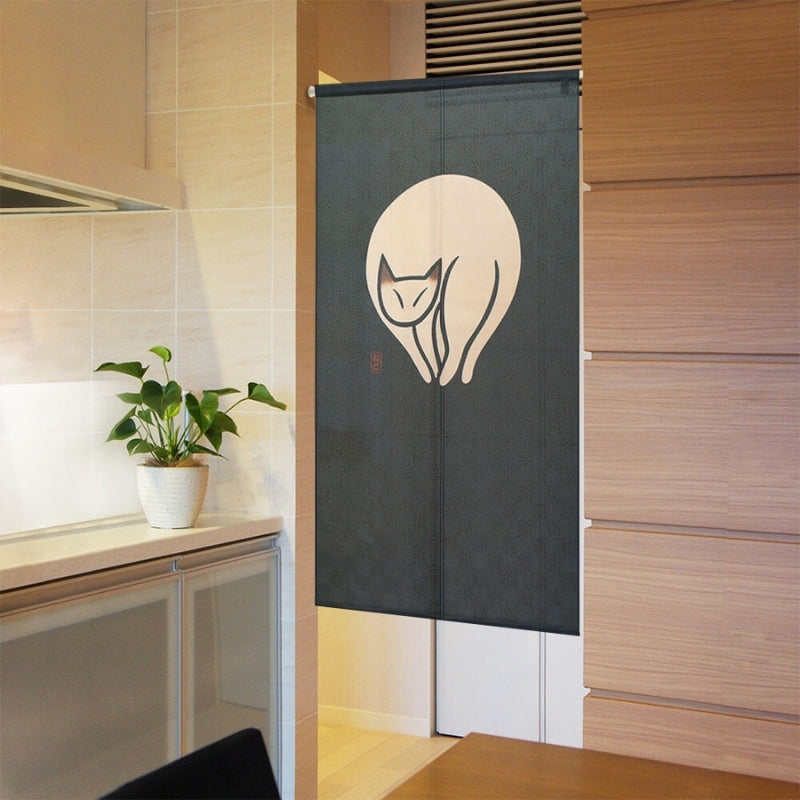 Japanischer Vorhang - Katze