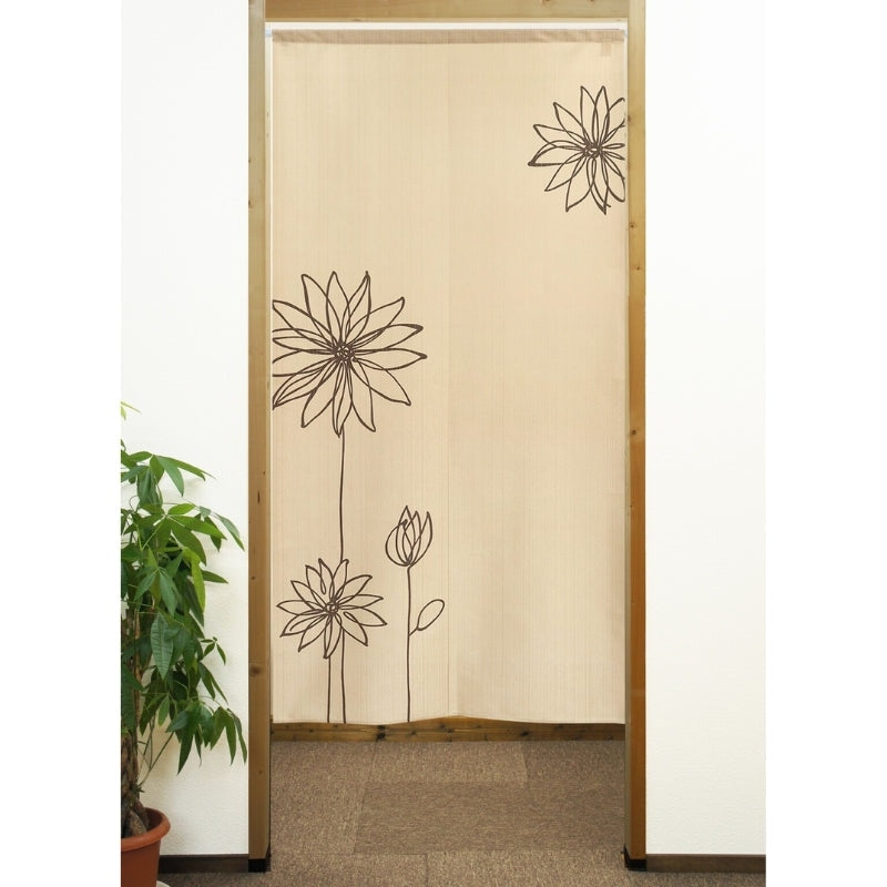 Japanischer Vorhang Noren - Blume 85 x 170 cm