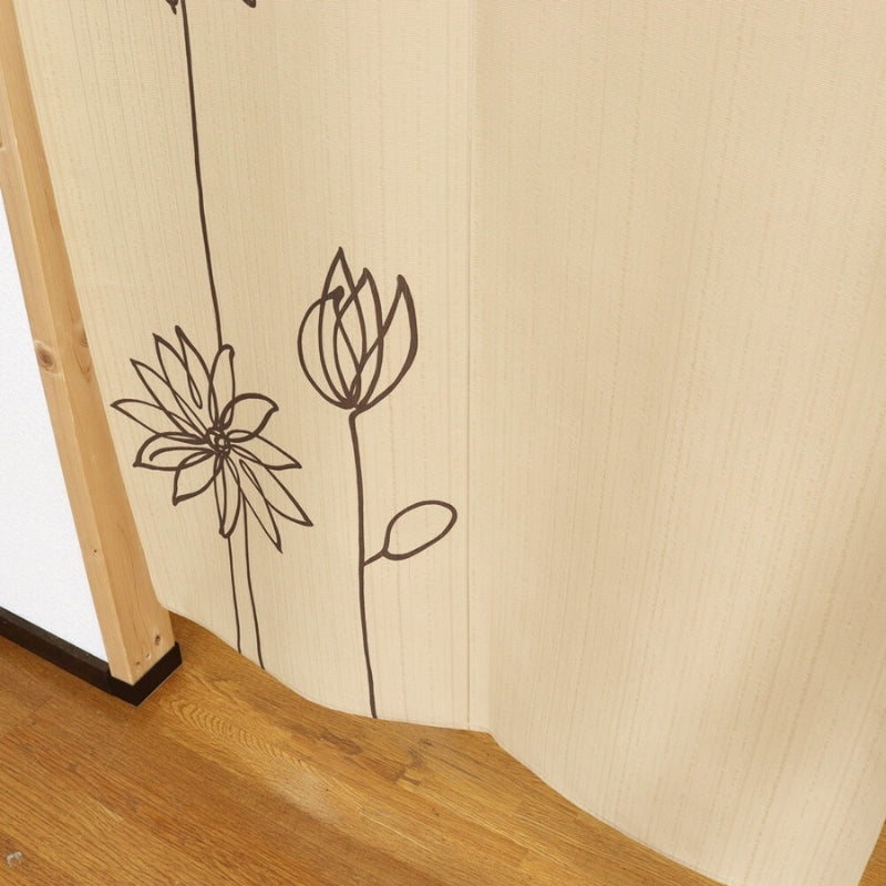 Japanischer Vorhang Noren - Blume 85 x 170 cm