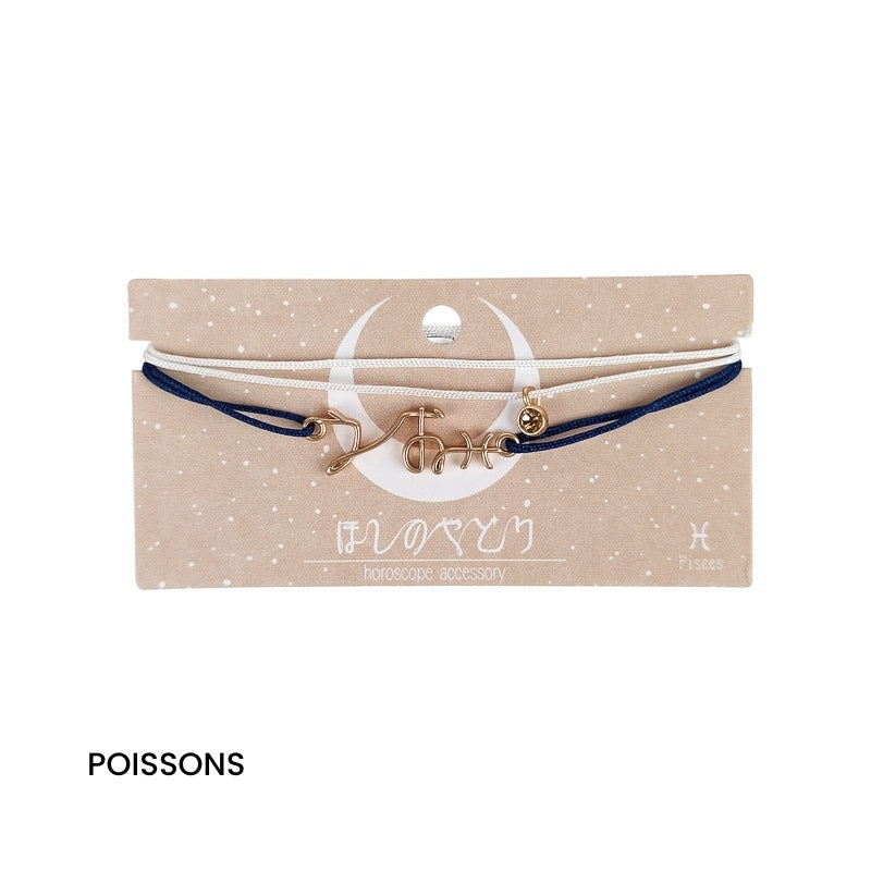 Japanisches Armband Zodiac-Zeichen Fische