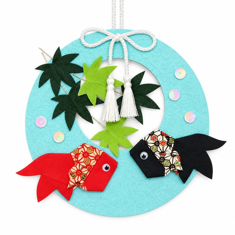 Japanisches Bastelset für Hängedeko - Fische