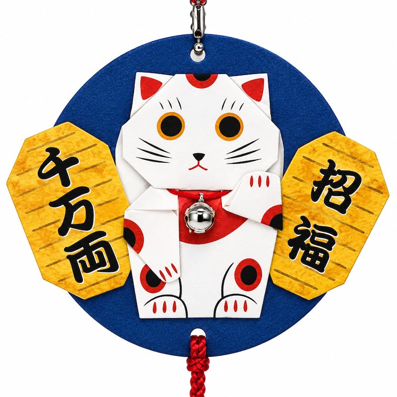 Japanisches Bastelset für Hängedeko - Maneki Neko
