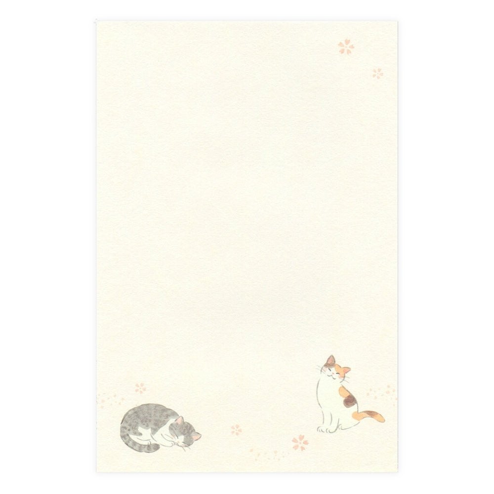 Japanisches Briefpapier - Katzen