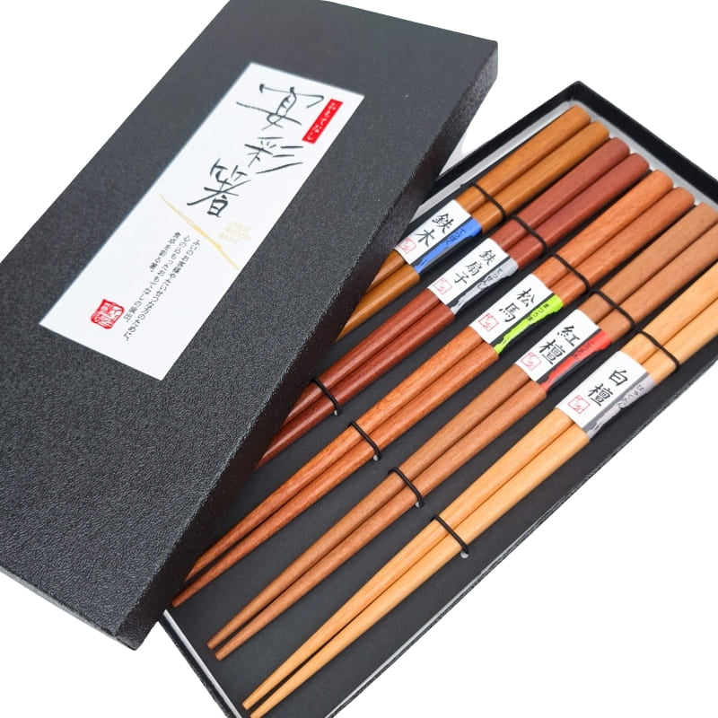 Japanisches Essstäbchen-Set Naturholz