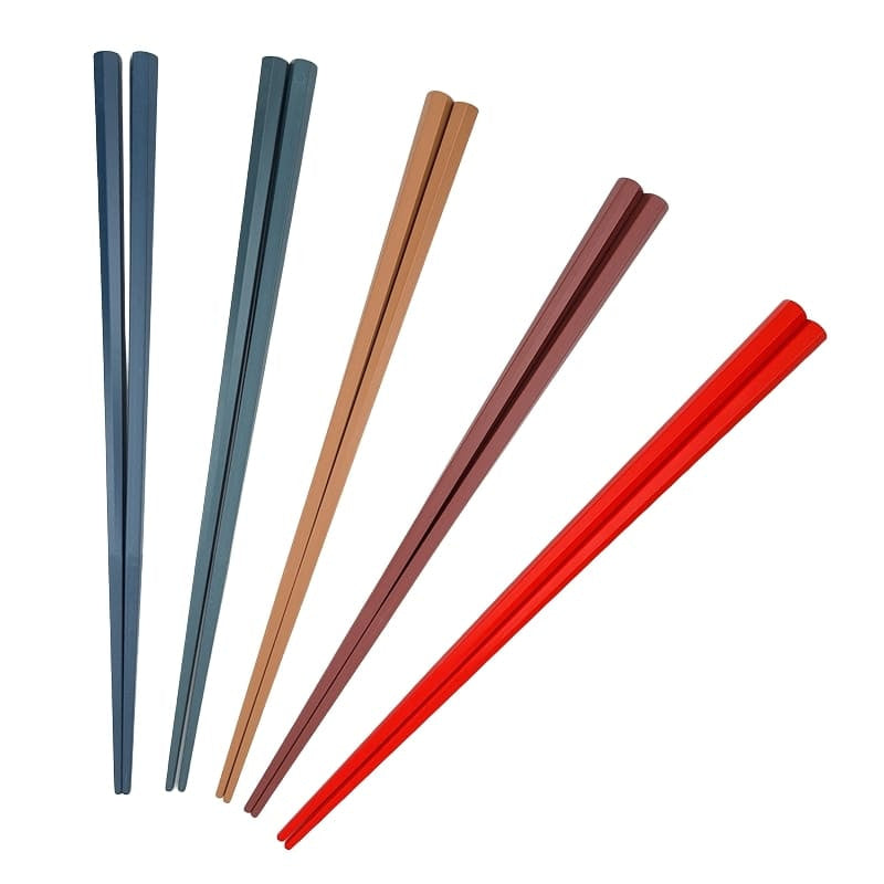 Japanisches Essstäbchen-Set - Sechseckiges Design