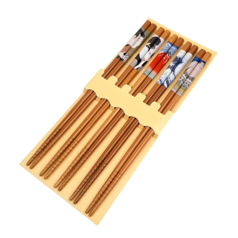 Japanisches Essstäbchen-Set - Ukiyo-e