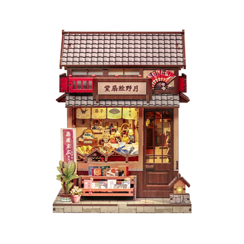 Japanisches Holz-Miniaturhaus-Bausatz Tsukino Eogi-Dou