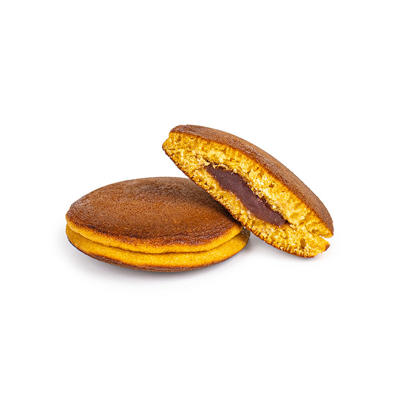 Japanisches Mini Dorayaki mit Erdbeeren