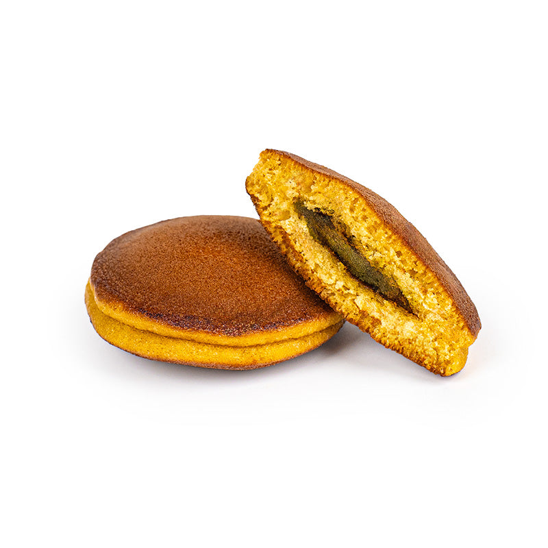 Japanisches Mini Dorayaki mit Matcha