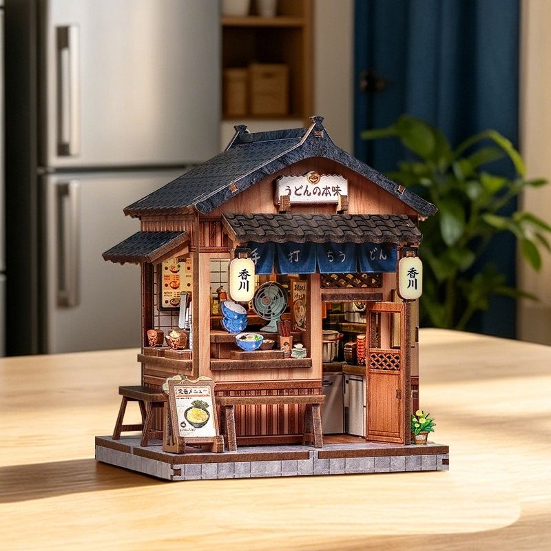 Japanisches Mini-Holzhaus-Bausatz Kagawa Udon House