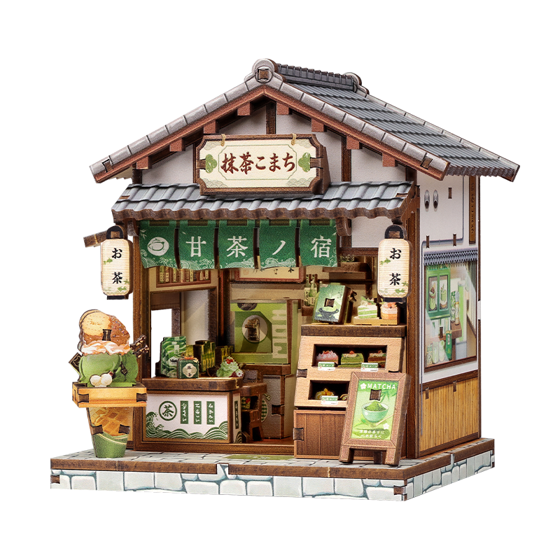 Japanisches Mini-Holzhaus-Bausatz Kyoto Matcha Cottage
