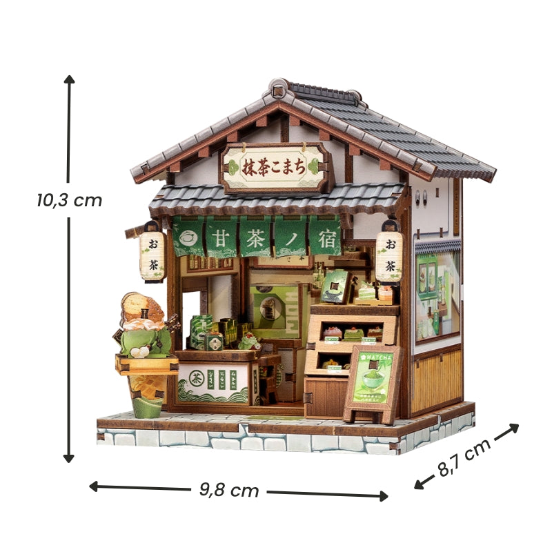 Japanisches Mini-Holzhaus-Bausatz Kyoto Matcha Cottage