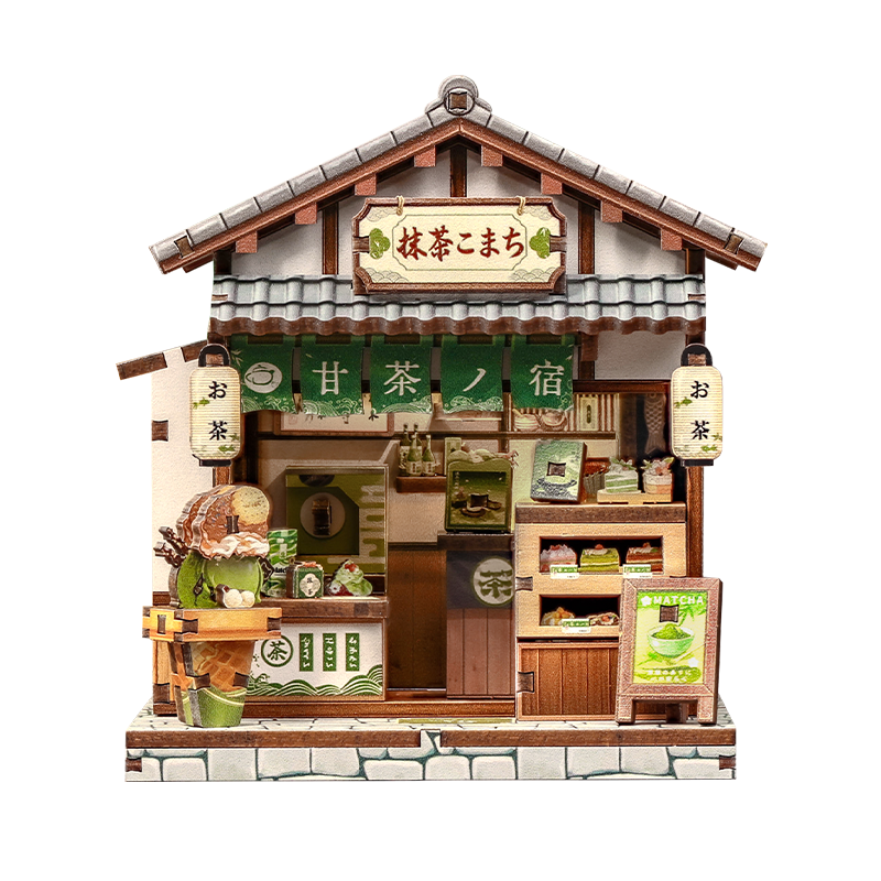 Japanisches Mini-Holzhaus-Bausatz Kyoto Matcha Cottage