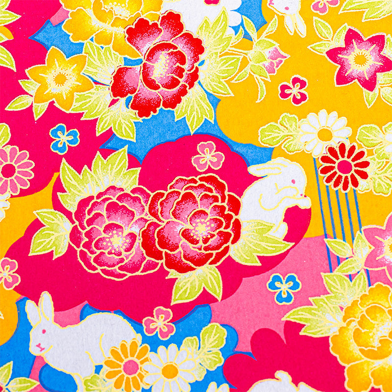 Japanisches Notizbuch Goshuin Mino Washi Usagi
