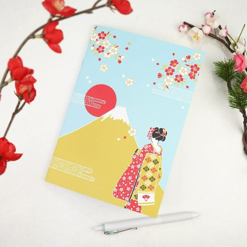 Japanisches Notizbuch Maiko & Berg Fuji