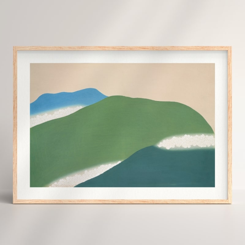 Japanisches Poster - Berge A3