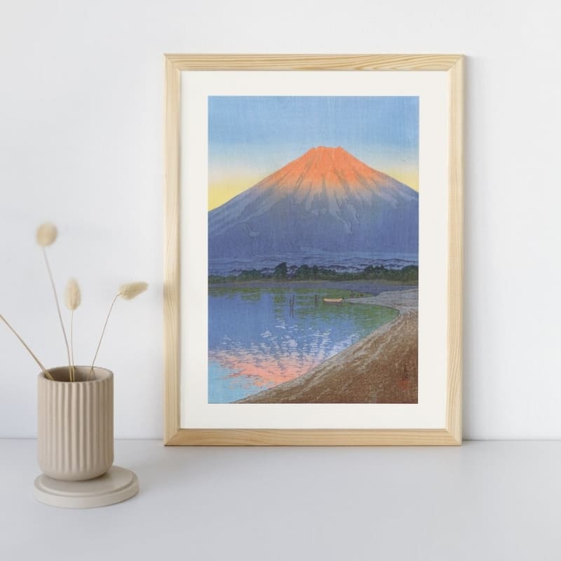 Japanisches Poster - Yamanaka-See A3