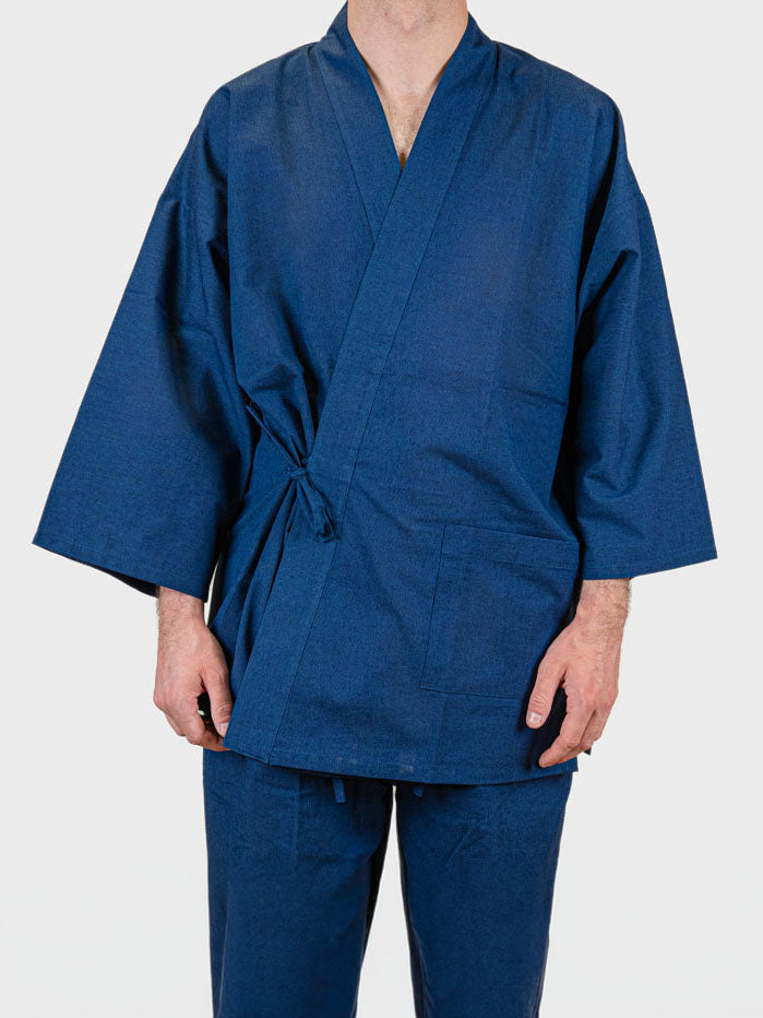 Japanisches Samue Herren – Marineblau Übergangszeit