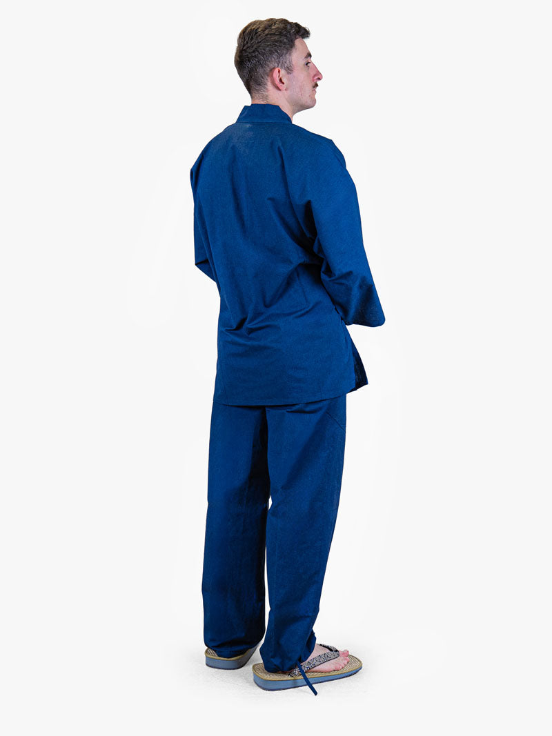Japanisches Samue Herren – Marineblau Übergangszeit