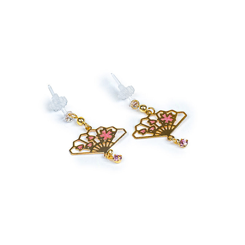 Japanisches Schmuckset Ohrringe & Halskette - Hanami
