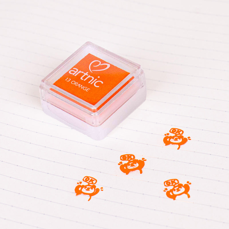 Japanisches Stempelkissen – 7 Farben zur Auswahl Orange