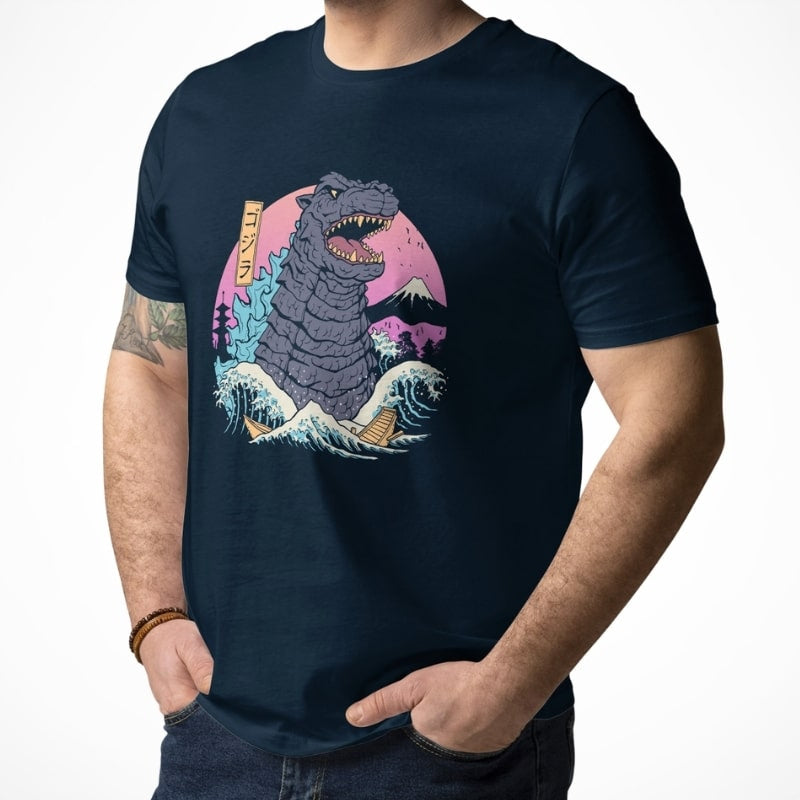 Japanisches T-Shirt - Kaiju Retro