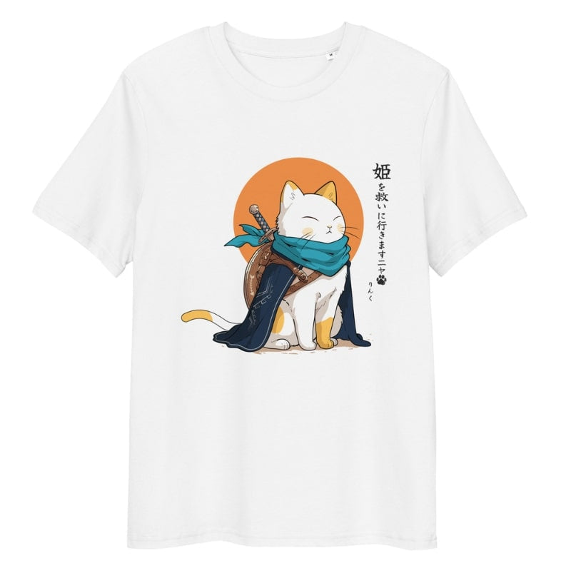 Japanisches T-Shirt - Legendäre Katze S / Weiß