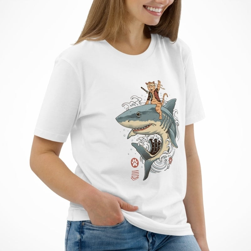 Japanisches T-Shirt Neko Hai